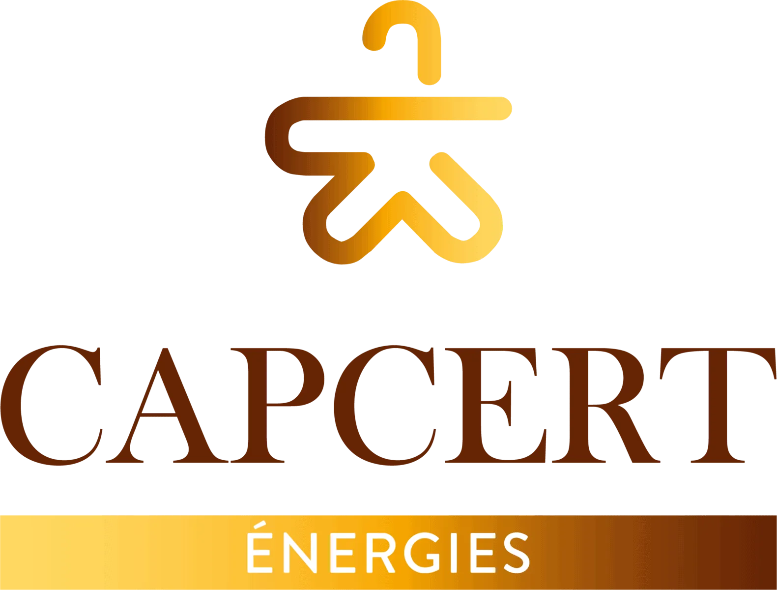 Capcert energies - Logo jaune Capcert - Capcertification